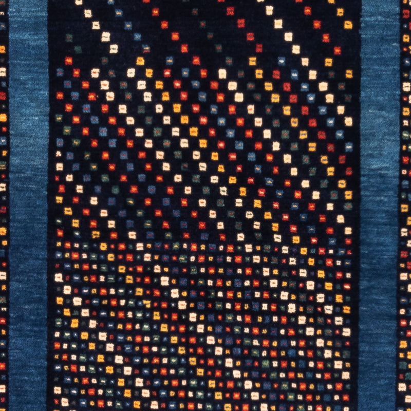 Dywan Gabbeh - perski - 150 x 100 cm - niebieski