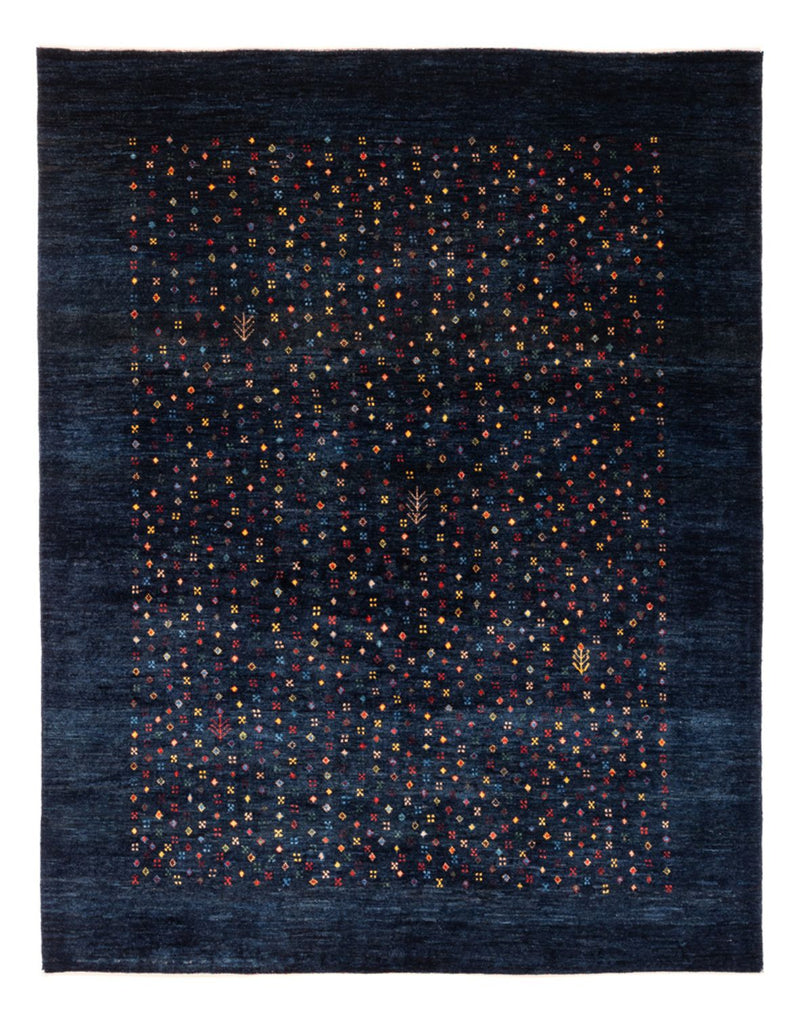 Gabbeh Teppich - Perser - 201 x 152 cm - dunkelblau