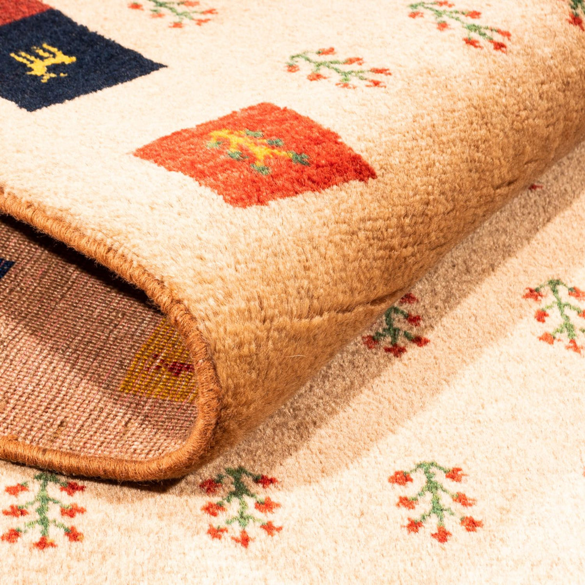 Gabbeh Teppich - Perser - 155 x 107 cm - beige