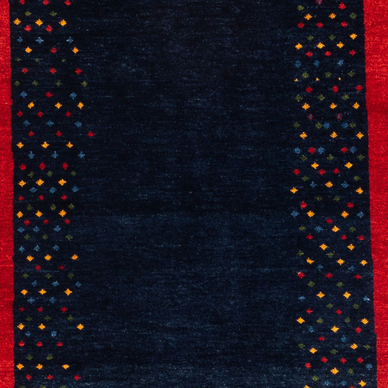 Gabbeh Teppich - Perser - 176 x 123 cm - dunkelblau