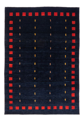 Gabbeh Teppich - Perser - 200 x 146 cm - dunkelblau