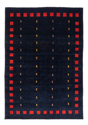 Gabbeh Teppich - Perser - 200 x 146 cm - dunkelblau
