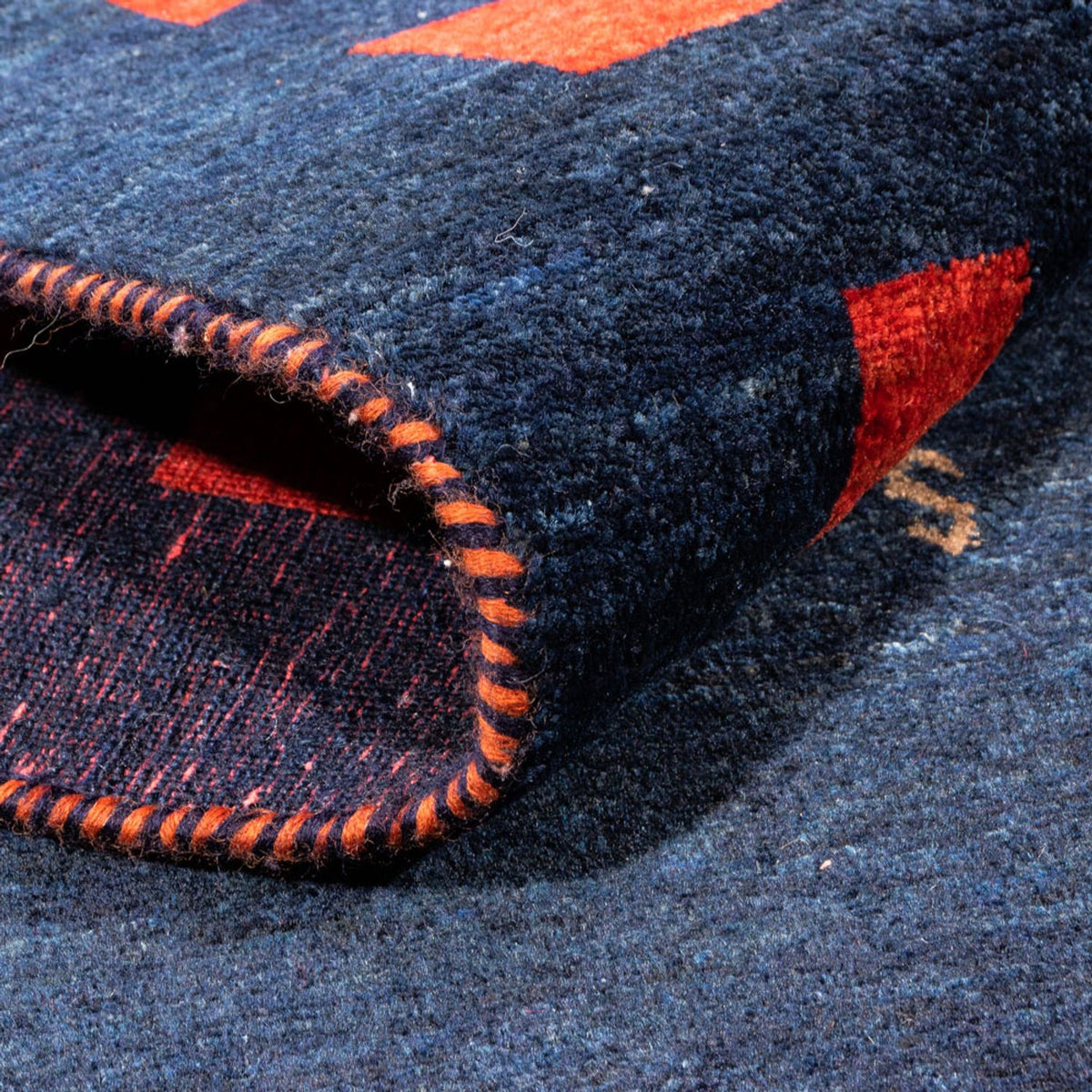 Gabbeh Teppich - Perser - 200 x 146 cm - dunkelblau