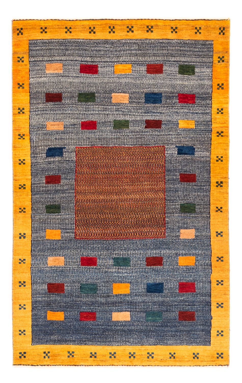 Gabbeh Teppich - Perser - 190 x 122 cm - hellblau