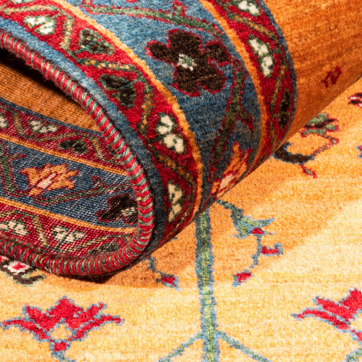 Gabbeh Teppich - Perser - 155 x 100 cm - gold