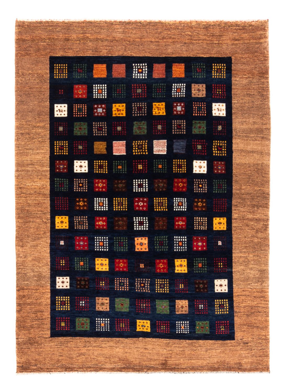 Gabbeh Teppich - Perser - 200 x 150 cm - dunkelblau