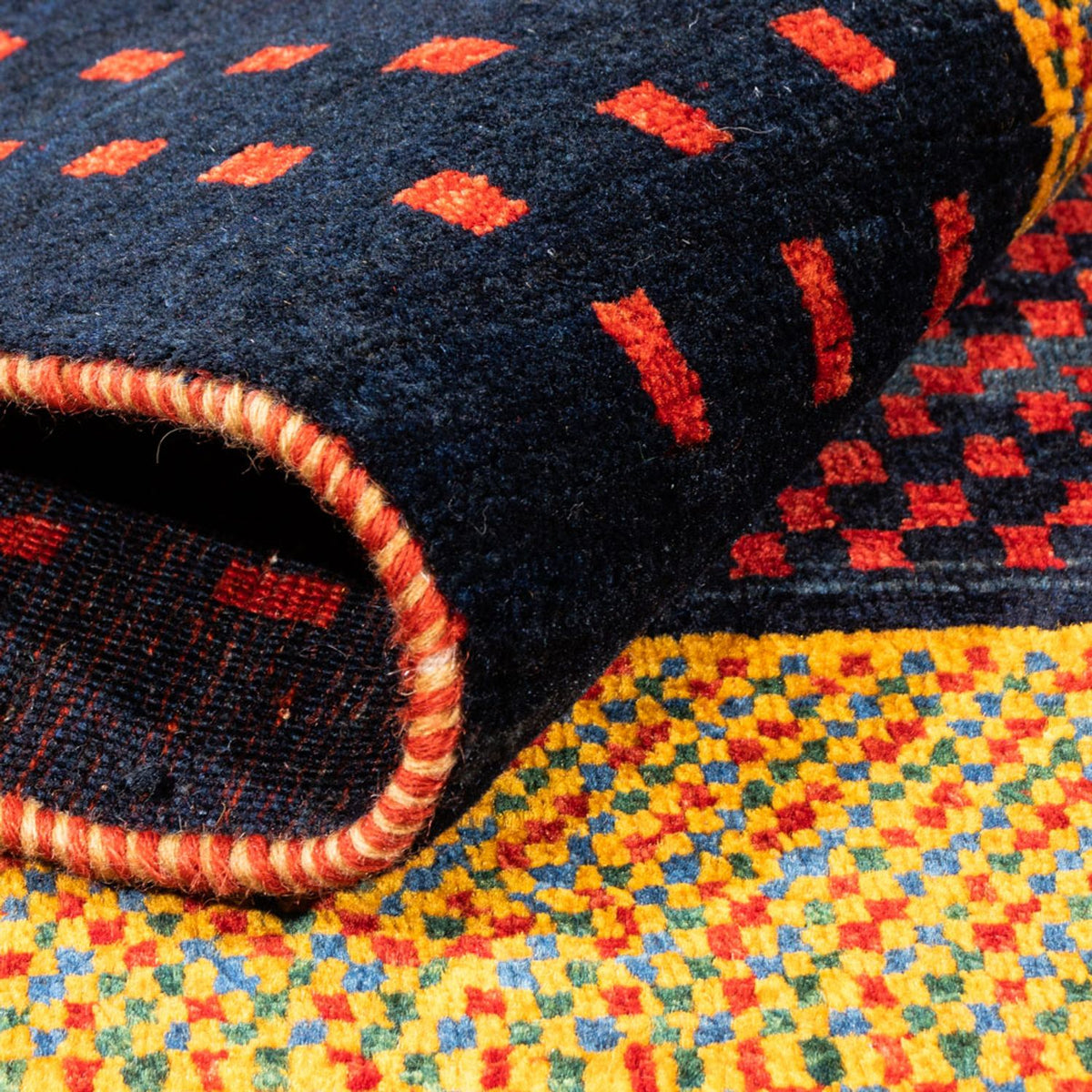 Gabbeh Teppich - Perser - 163 x 106 cm - mehrfarbig