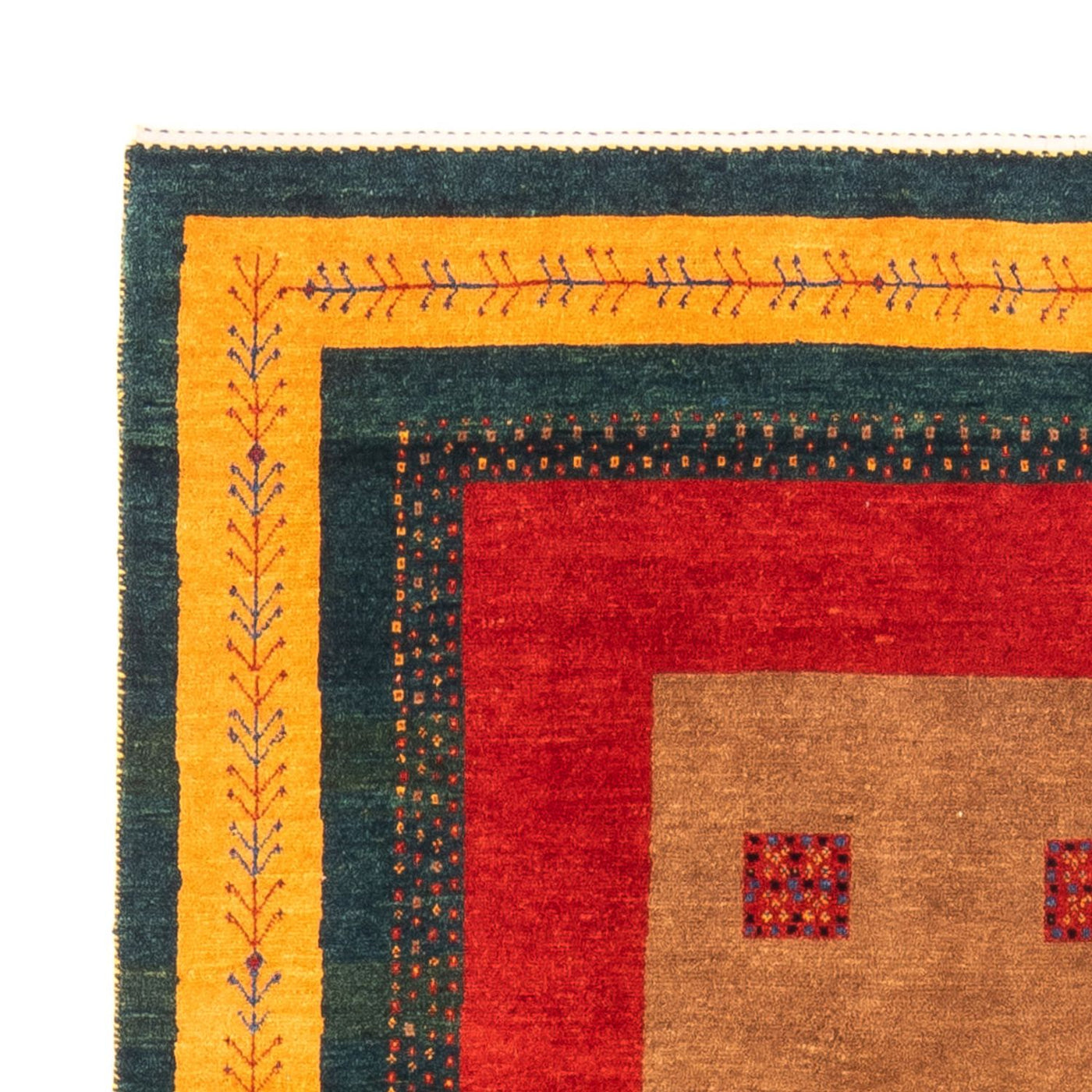 Gabbeh perski Dywan 197x155cm - Perserteppich Wollteppich