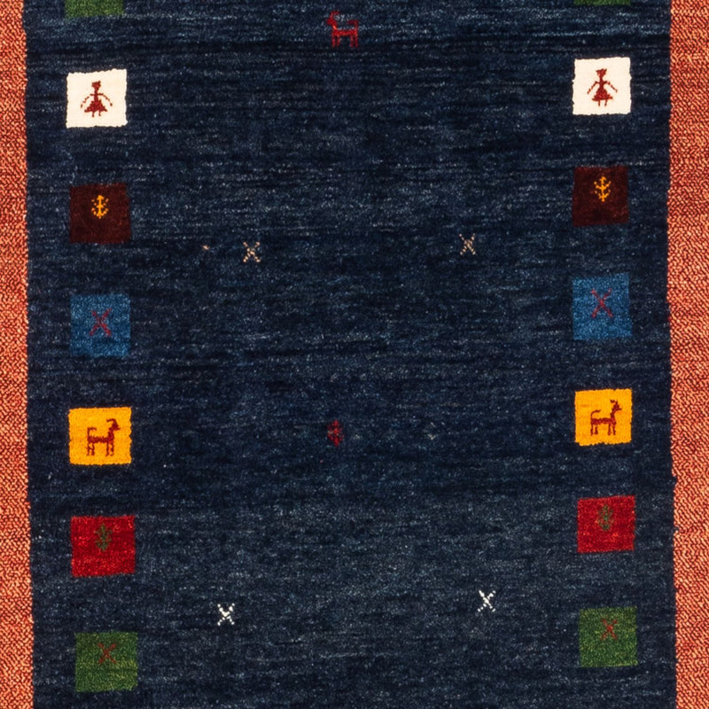 Läufer Gabbeh - Perser - 236 x 85 cm - dunkelblau