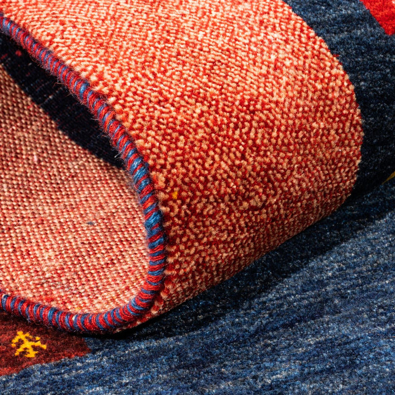 Läufer Gabbeh - Perser - 236 x 85 cm - dunkelblau