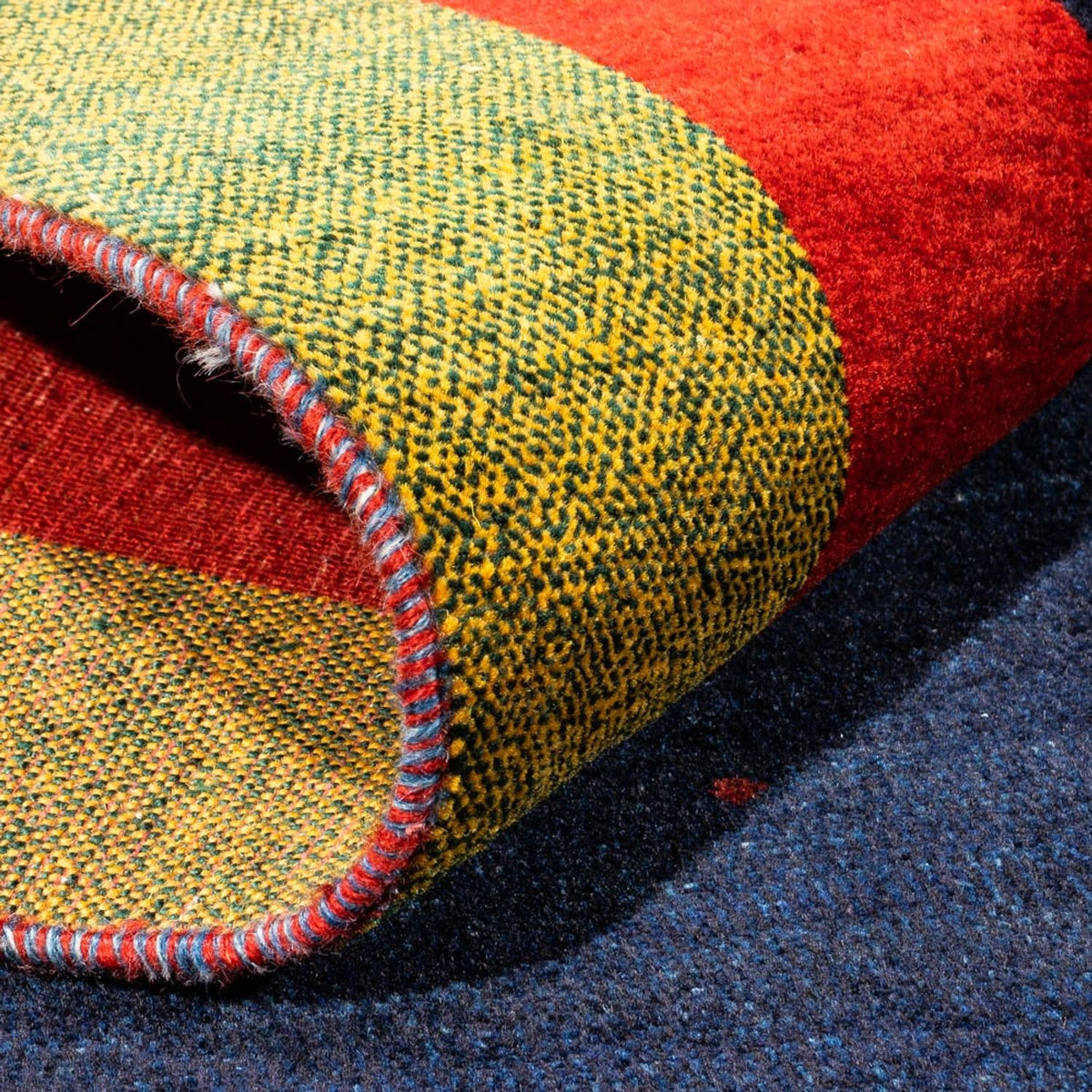 Gabbeh Teppich - Perser - 216 x 158 cm - dunkelblau