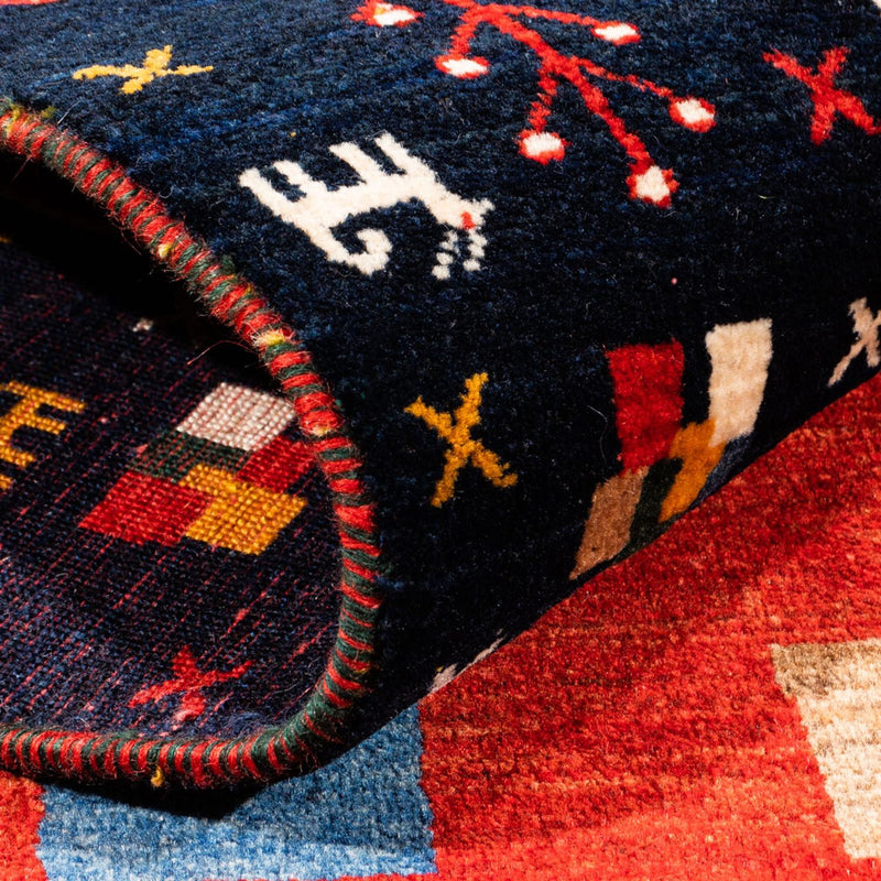 Gabbeh Teppich - Perser - 172 x 126 cm - rot