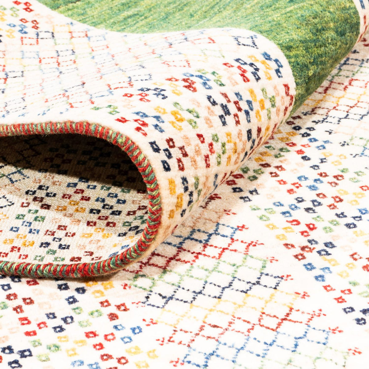 Gabbeh Teppich - Perser - 262 x 178 cm - creme