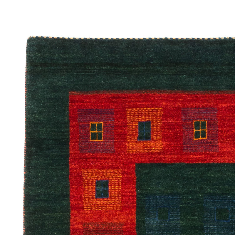 Gabbeh Teppich - Perser - 204 x 122 cm - grün