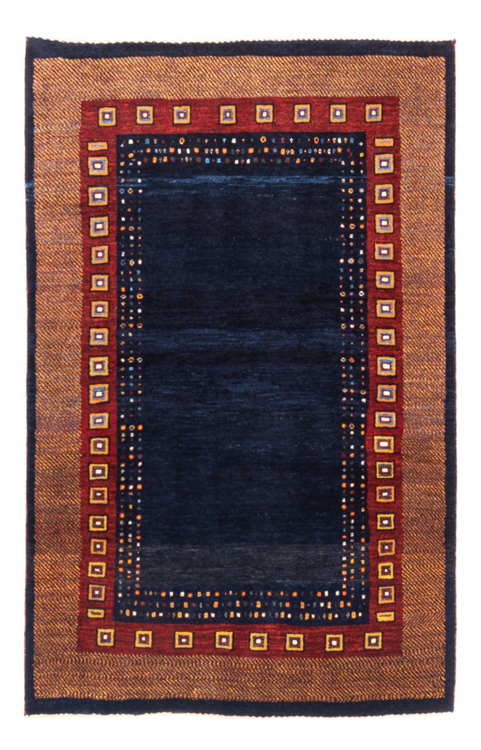 Gabbeh Teppich - Perser - 150 x 100 cm - blau