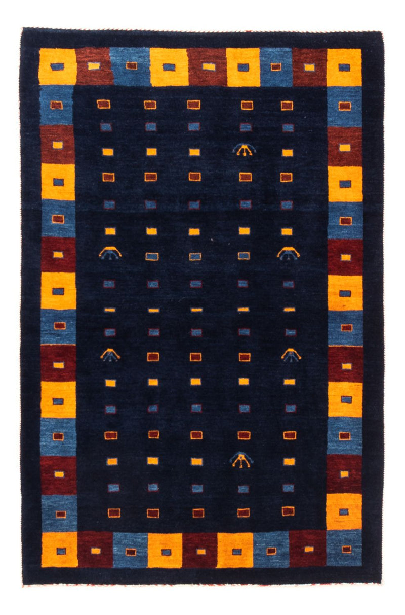 Gabbeh Teppich - Perser - 152 x 102 cm - dunkelblau