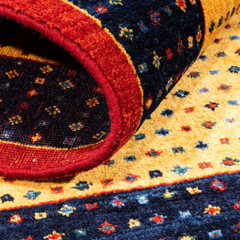 Gabbeh Teppich - Perser - 129 x 80 cm - gold