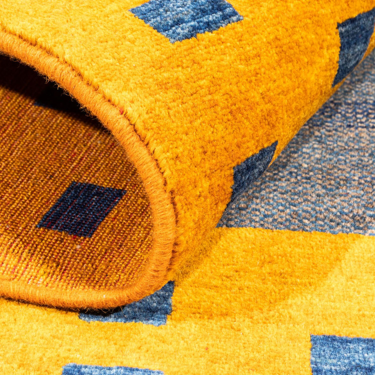 Gabbeh Teppich - Perser - 137 x 102 cm - hellblau