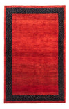 Gabbeh perski Dywan 102x154cm - Perserteppich Wollteppich - Prostokątny / Czerwony / 102 x 154 cm Prostokątny