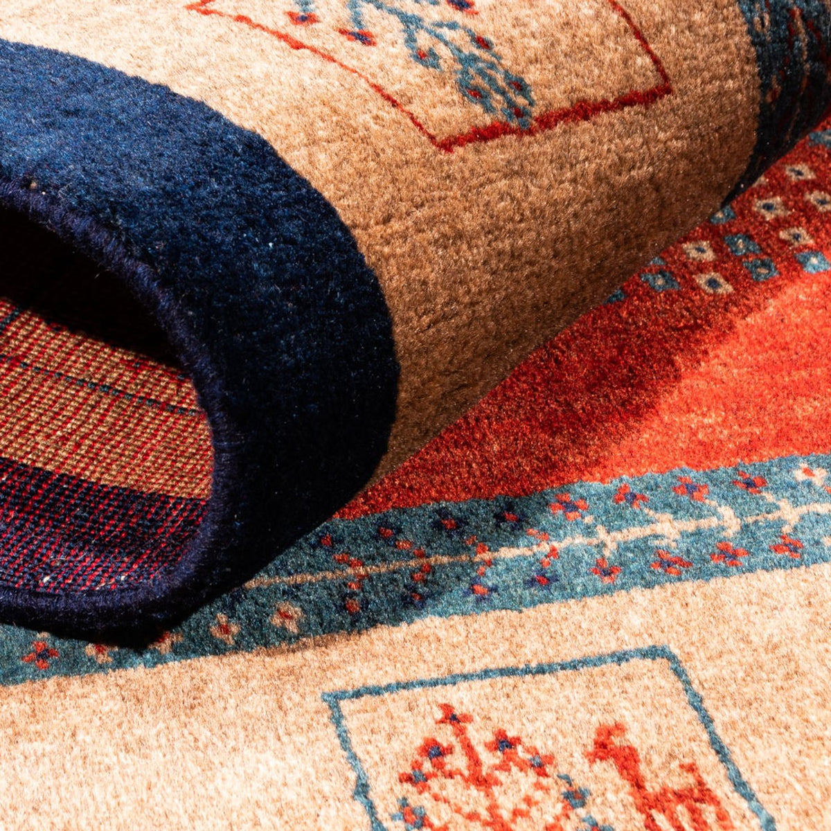 Gabbeh Teppich - Perser - 158 x 109 cm - rot