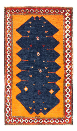 Gabbeh Teppich - Perser - 164 x 103 cm - dunkelblau