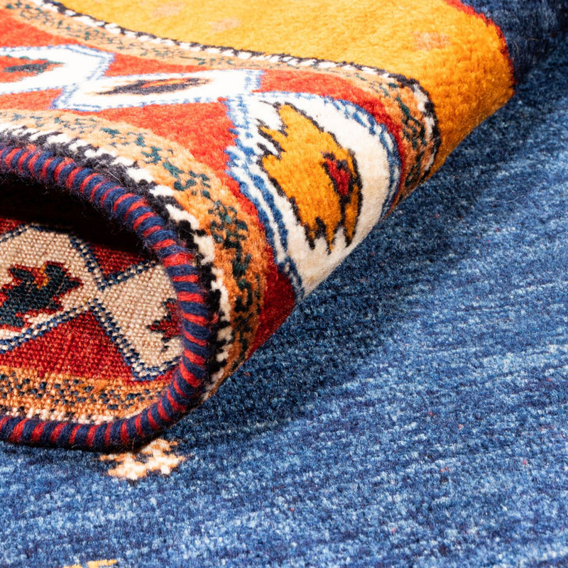 Gabbeh Teppich - Perser - 164 x 103 cm - dunkelblau