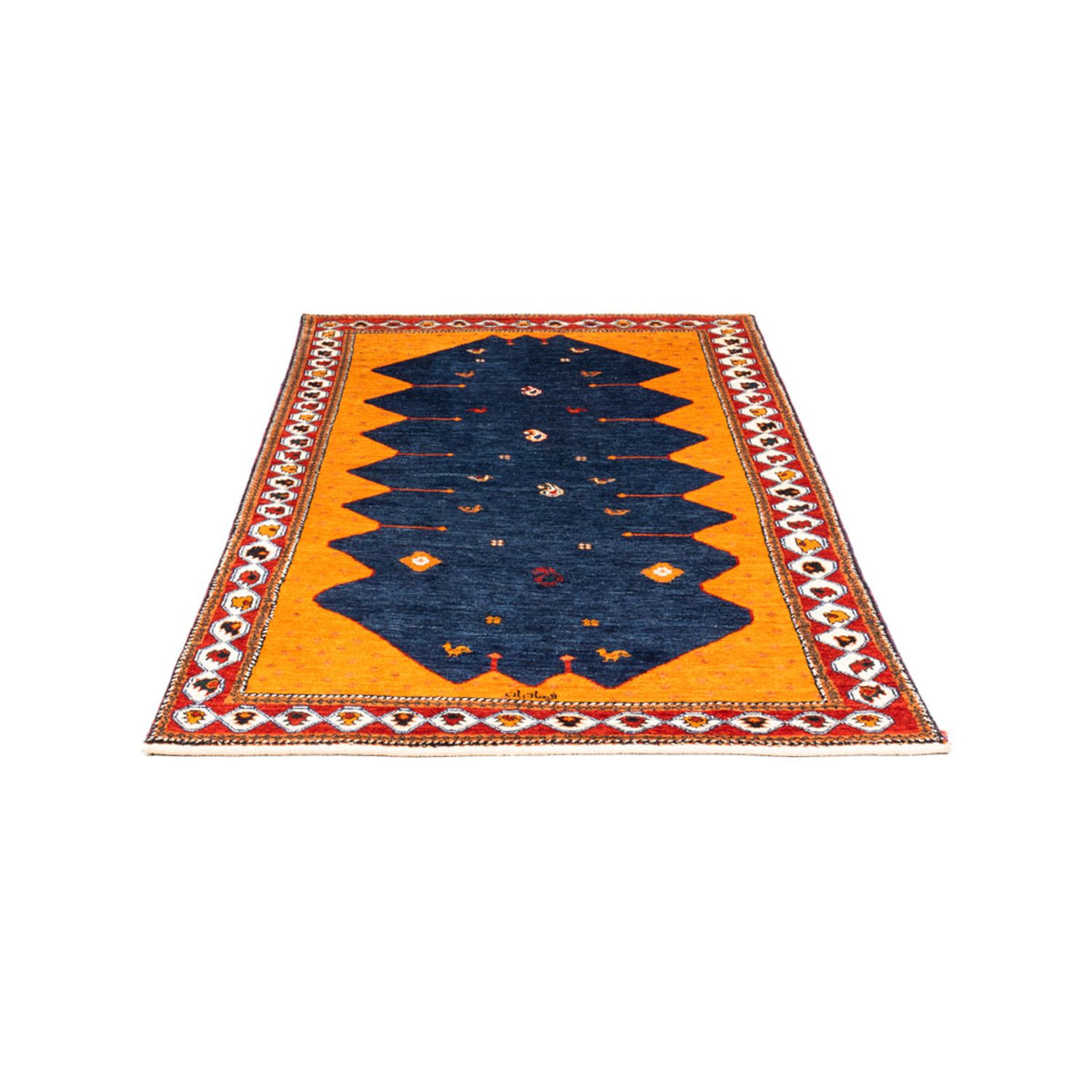 Gabbeh Teppich - Perser - 164 x 103 cm - dunkelblau