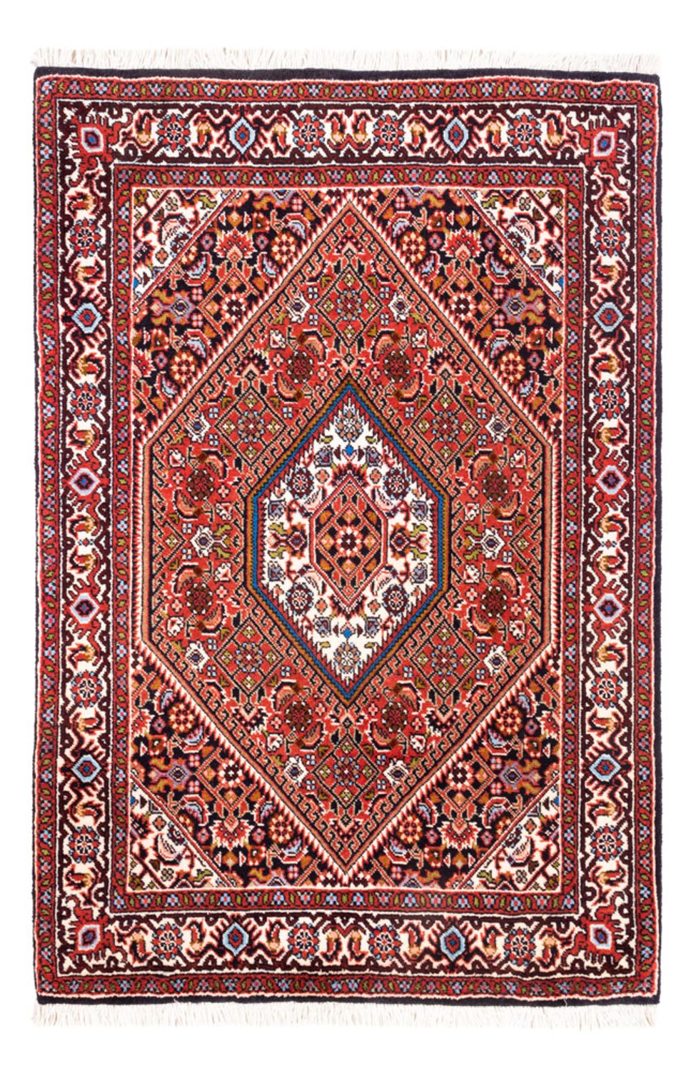 Perski dywan - Bijar - Royal - 104 x 72 cm - czerwony