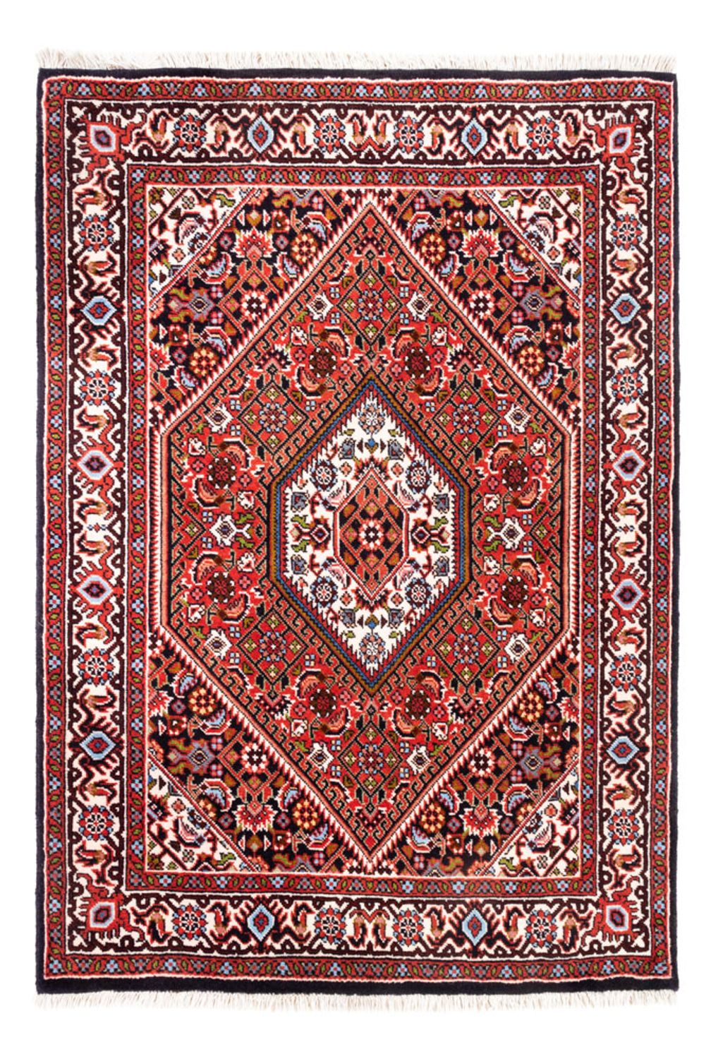 Perski dywan - Bijar - Royal - 104 x 74 cm - czerwony