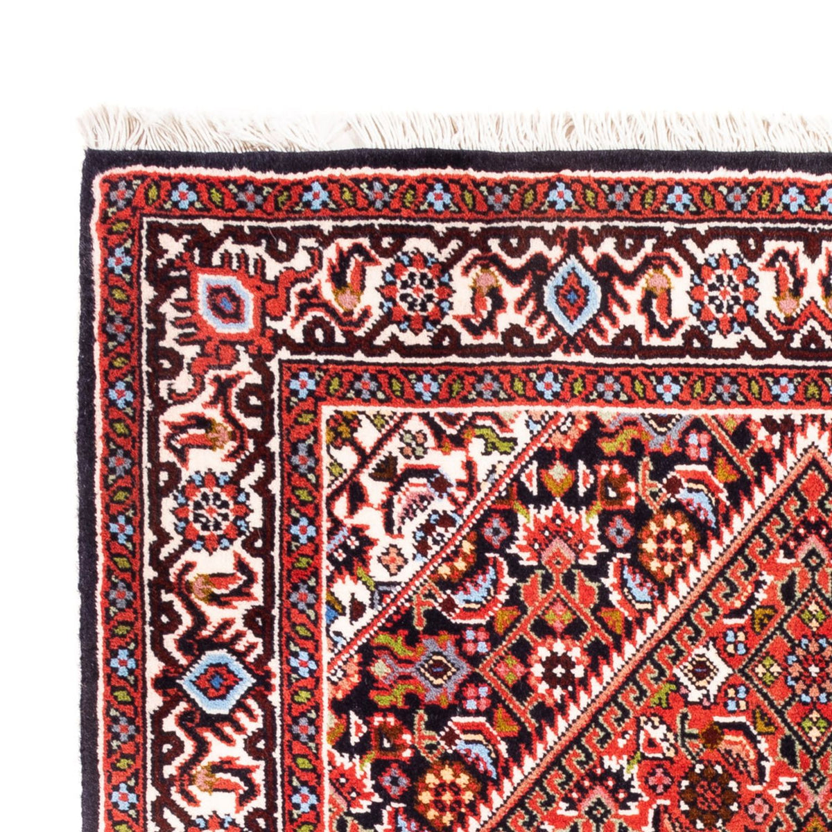 Perski dywan - Bijar - Royal - 104 x 74 cm - czerwony