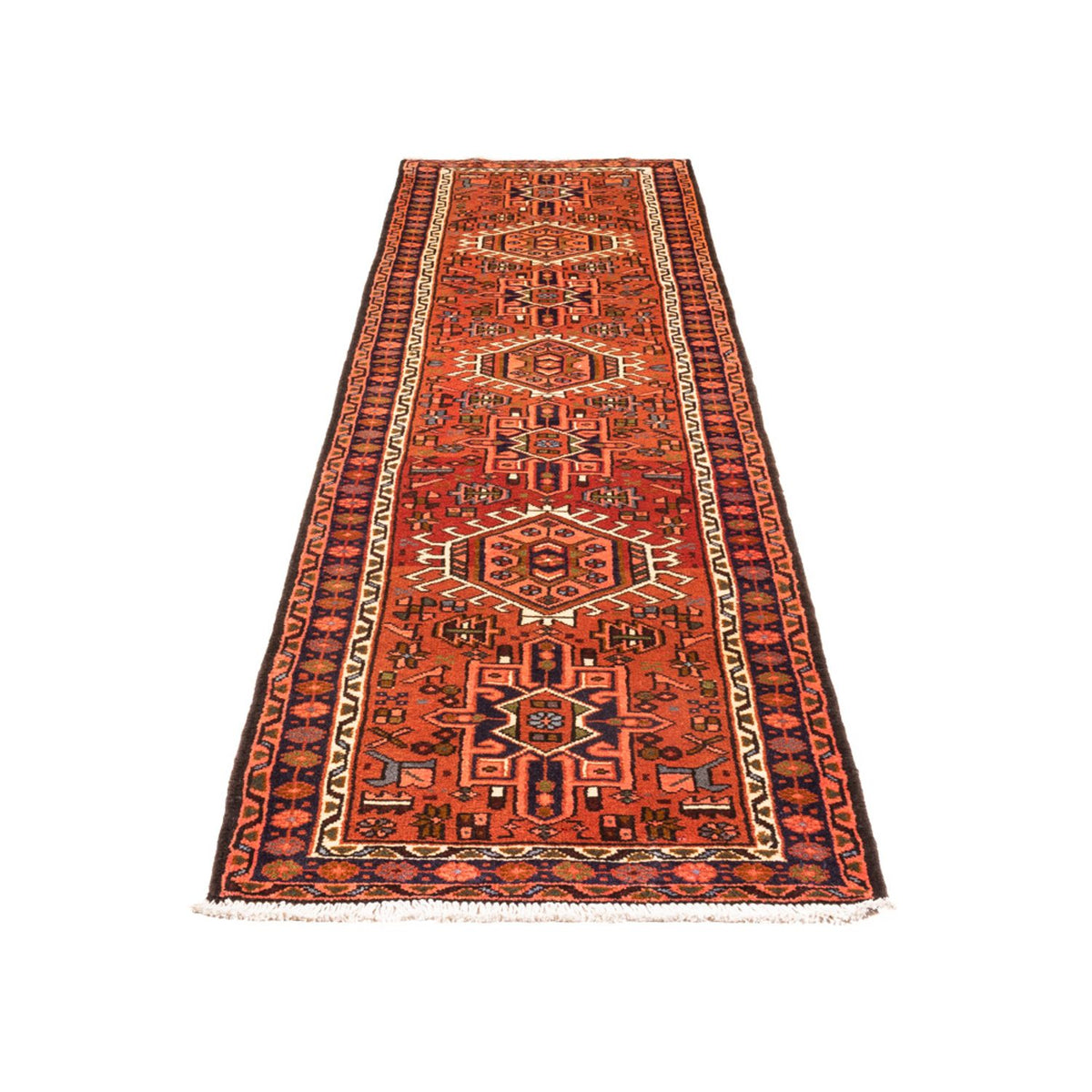 Biegacz Perski dywan - Nomadyczny - 290 x 76 cm - czerwony