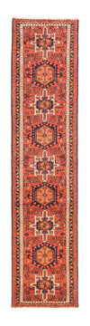 Qaraja Dywan 73x313cm - Dywan perski - Chodnik / Czerwony / 73 x 313 cm Chodnik