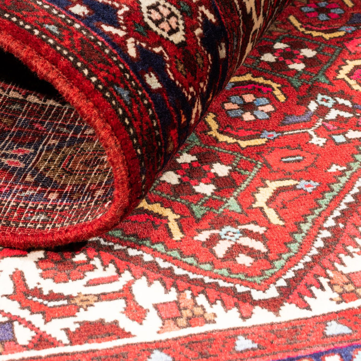 Perski dywan - Nomadyczny - 144 x 100 cm - czerwony