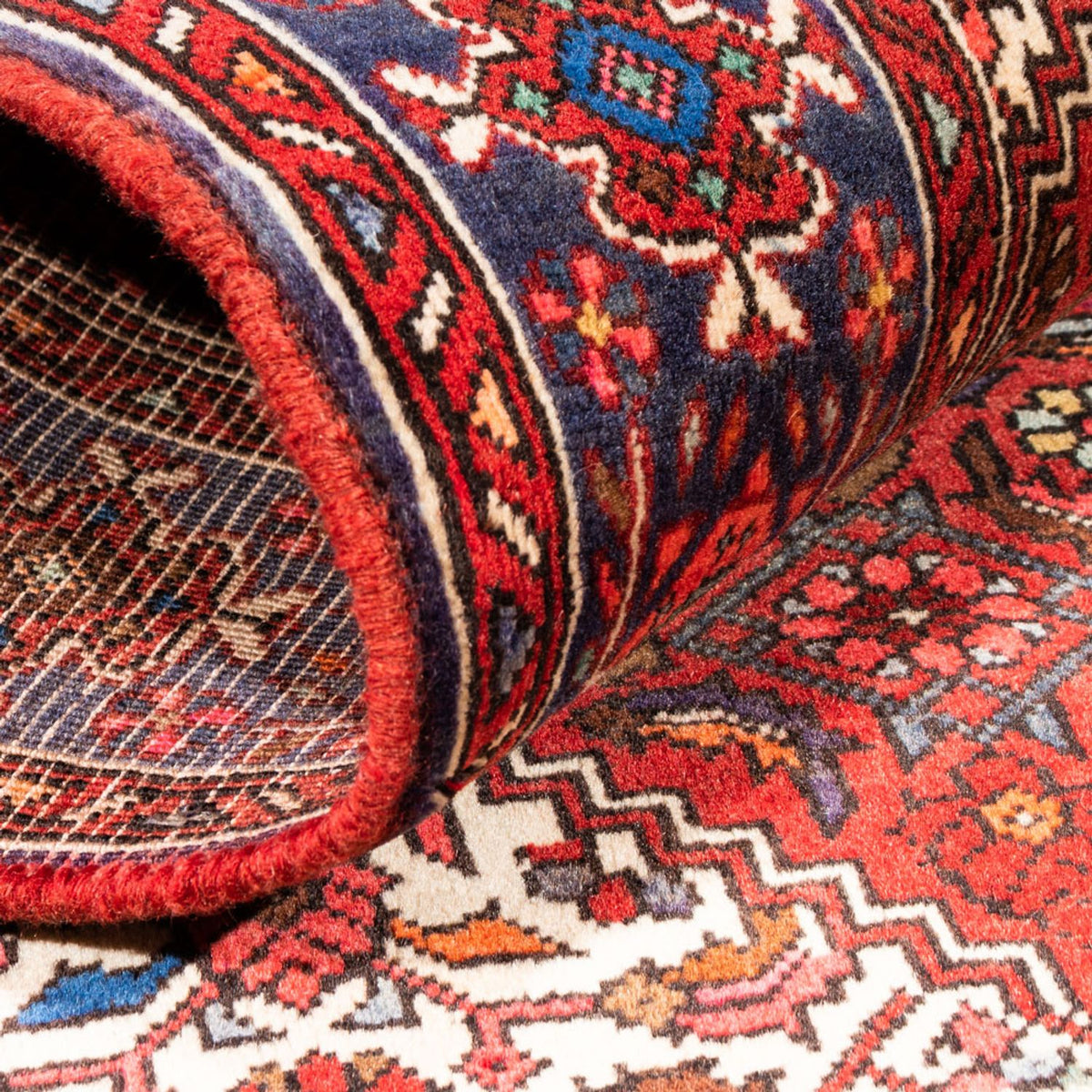 Perski dywan - Nomadyczny - 150 x 98 cm - czerwony