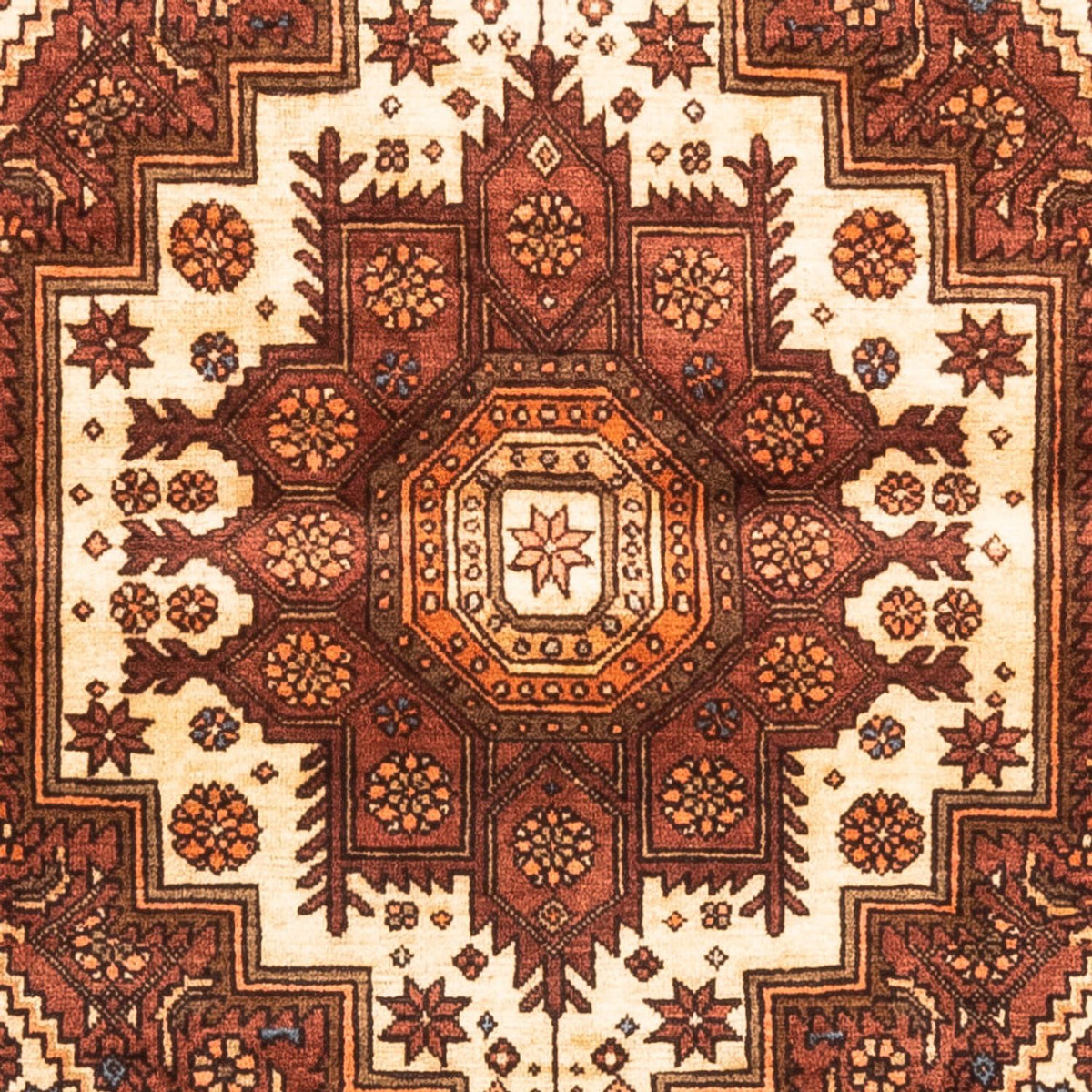 Perserteppich - Keshan - 148 x 100 cm - dunkelbeige