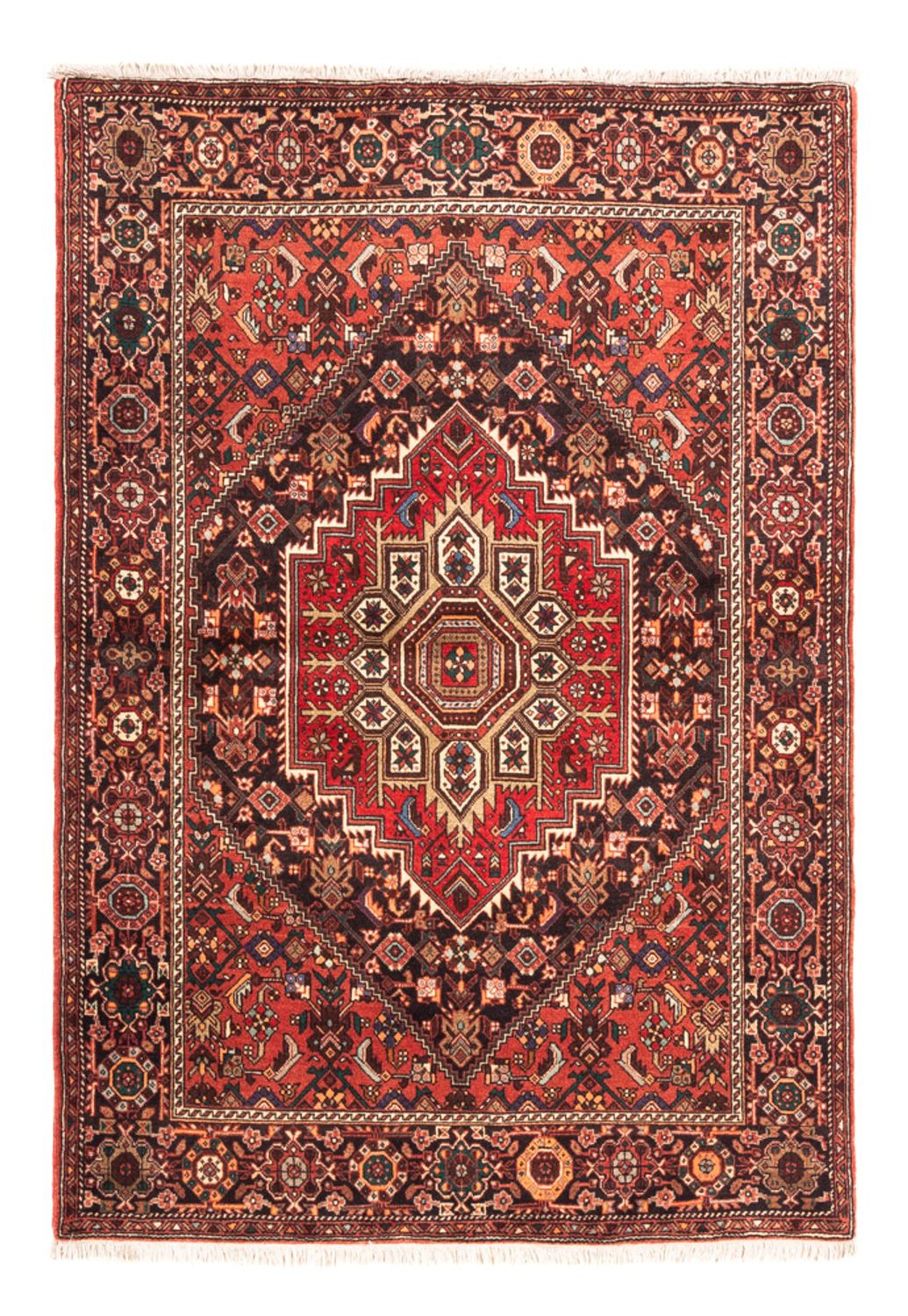 Perserteppich - Nomadic - 140 x 102 cm - dunkelblau