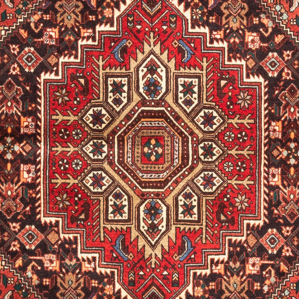 Perserteppich - Nomadic - 140 x 102 cm - dunkelblau