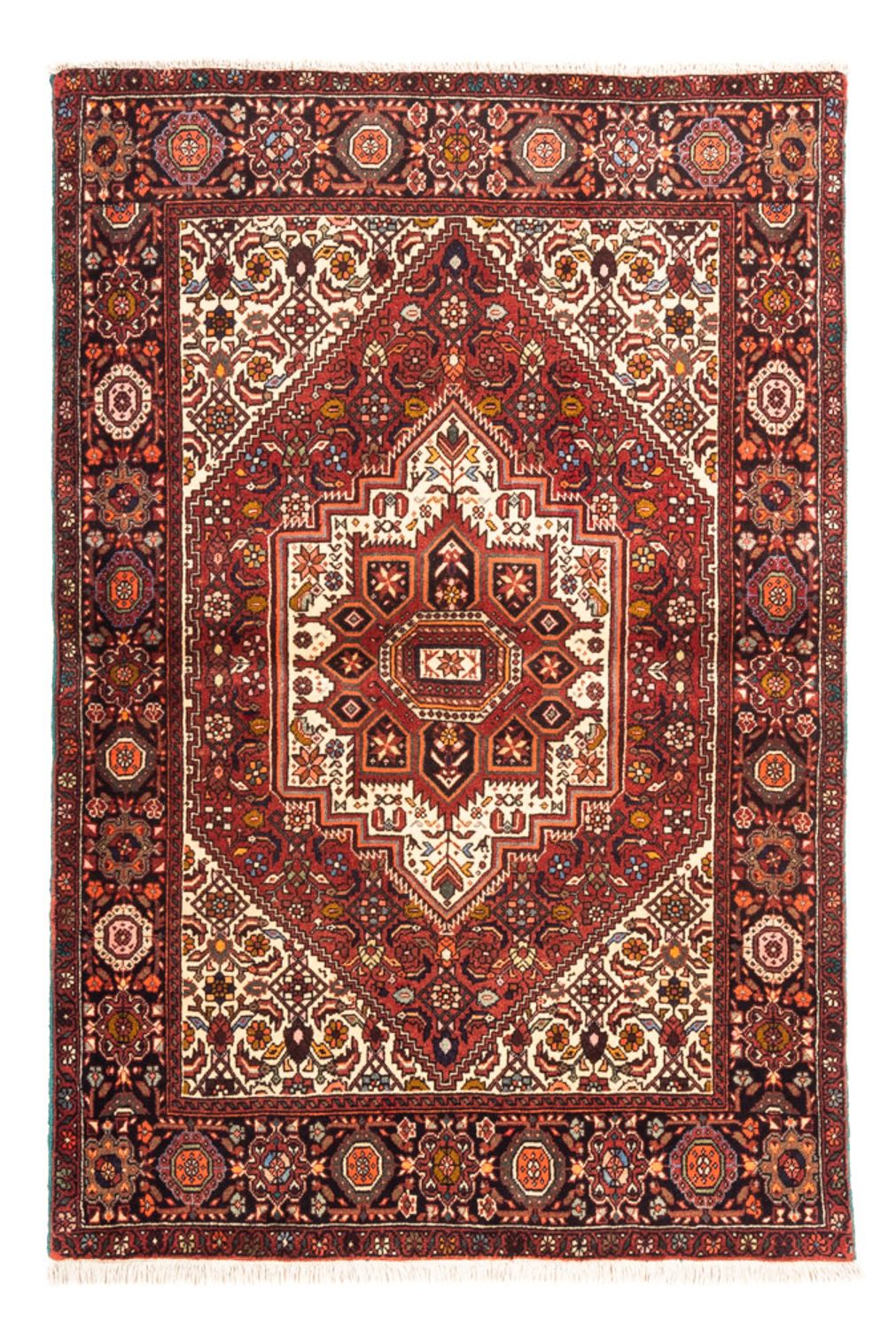 Perserteppich - Nomadic - 145 x 102 cm - rot