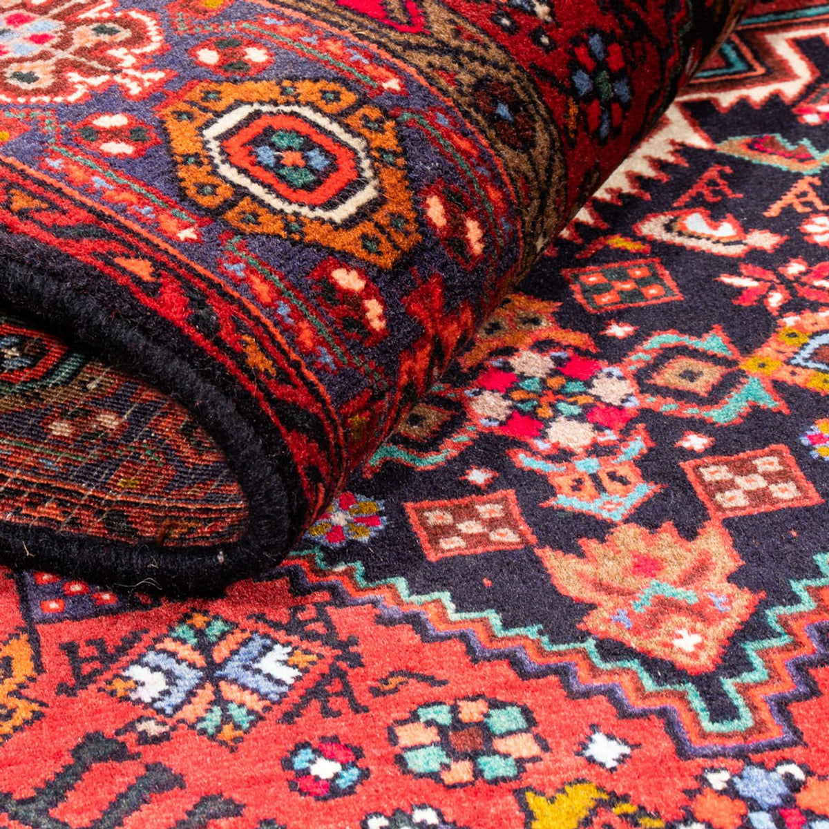 Perserteppich - Nomadic - 159 x 110 cm - rot