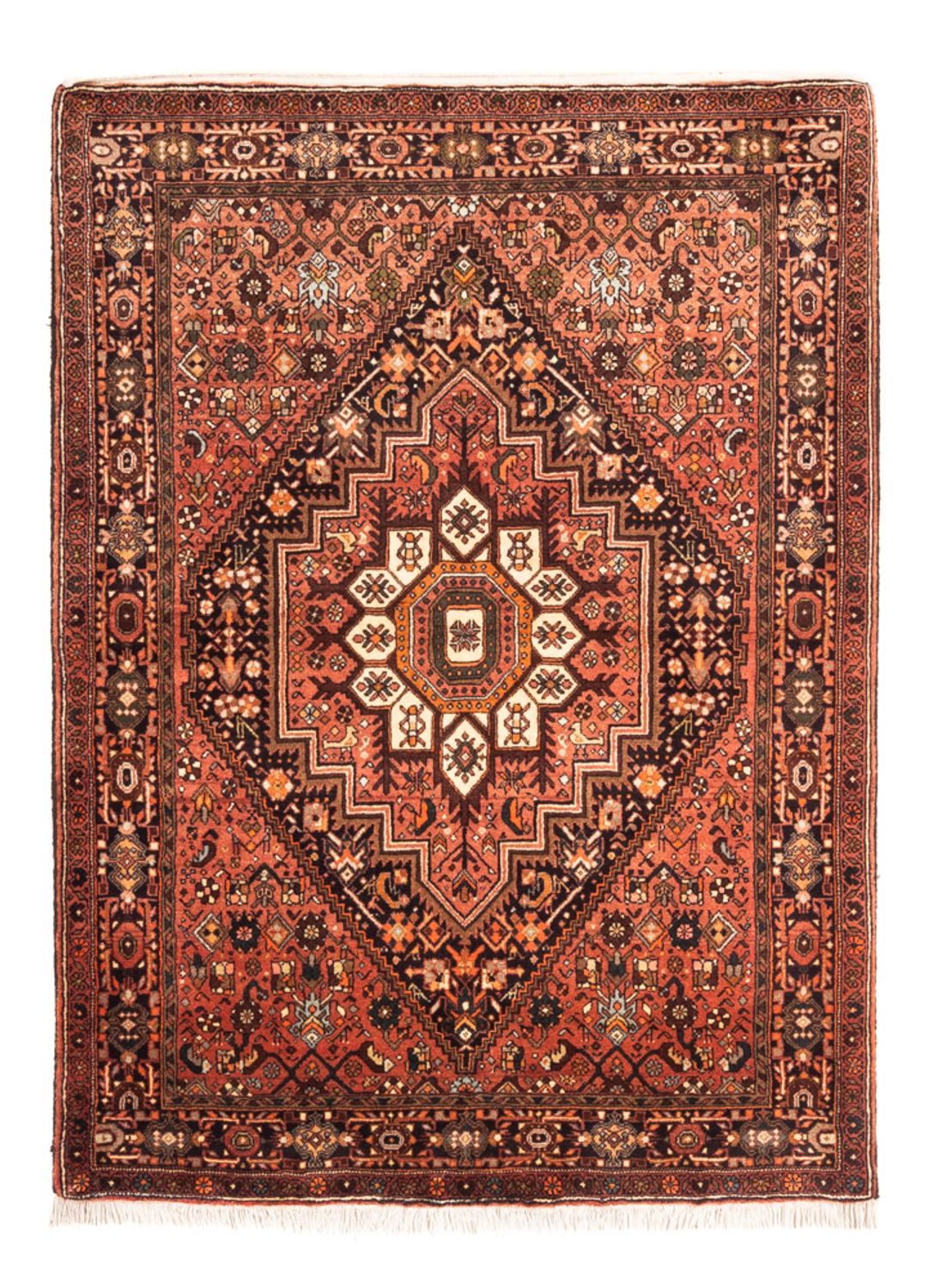 Perserteppich - Nomadic - 155 x 109 cm - rot