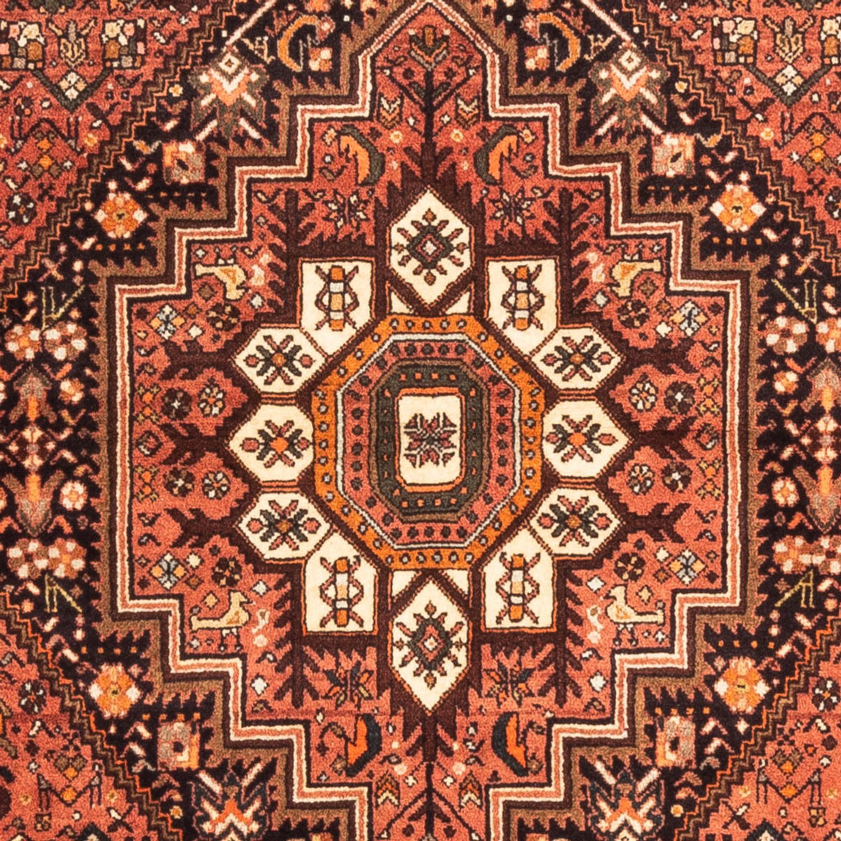 Perserteppich - Nomadic - 155 x 109 cm - rot