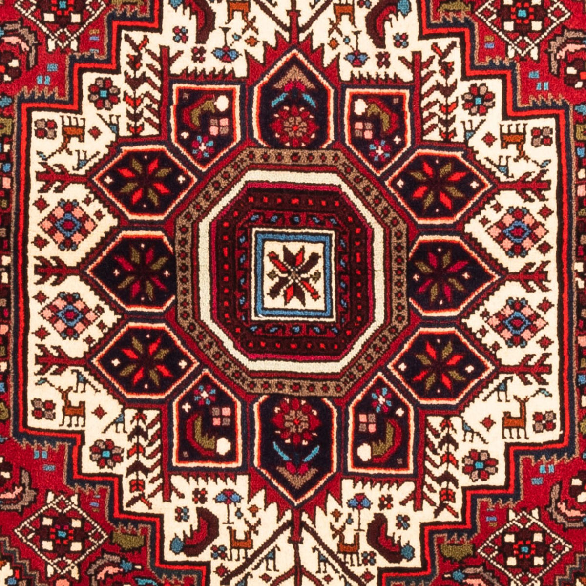 Perserteppich - Nomadic - 156 x 107 cm - rot