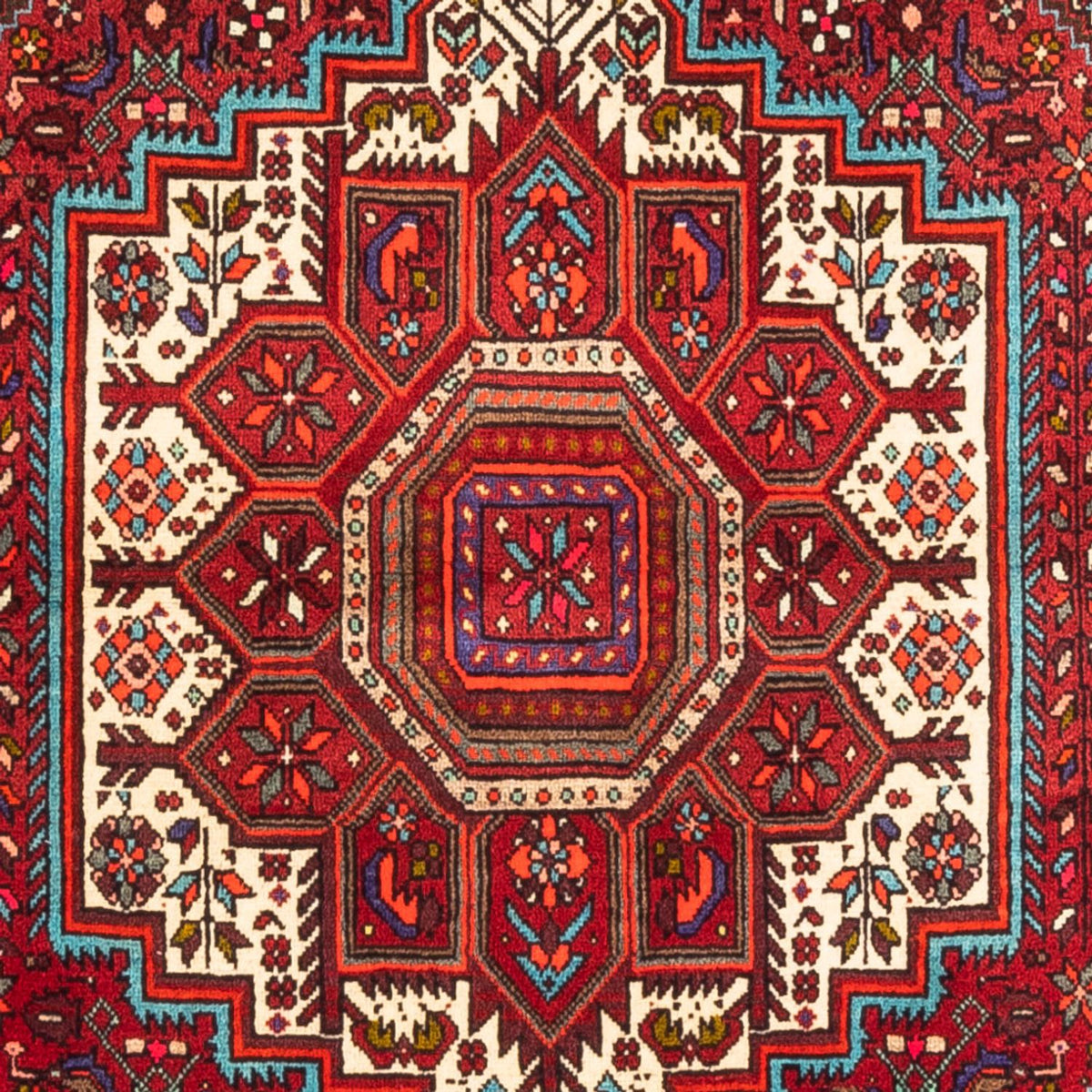 Perserteppich - Nomadic - 165 x 106 cm - rot