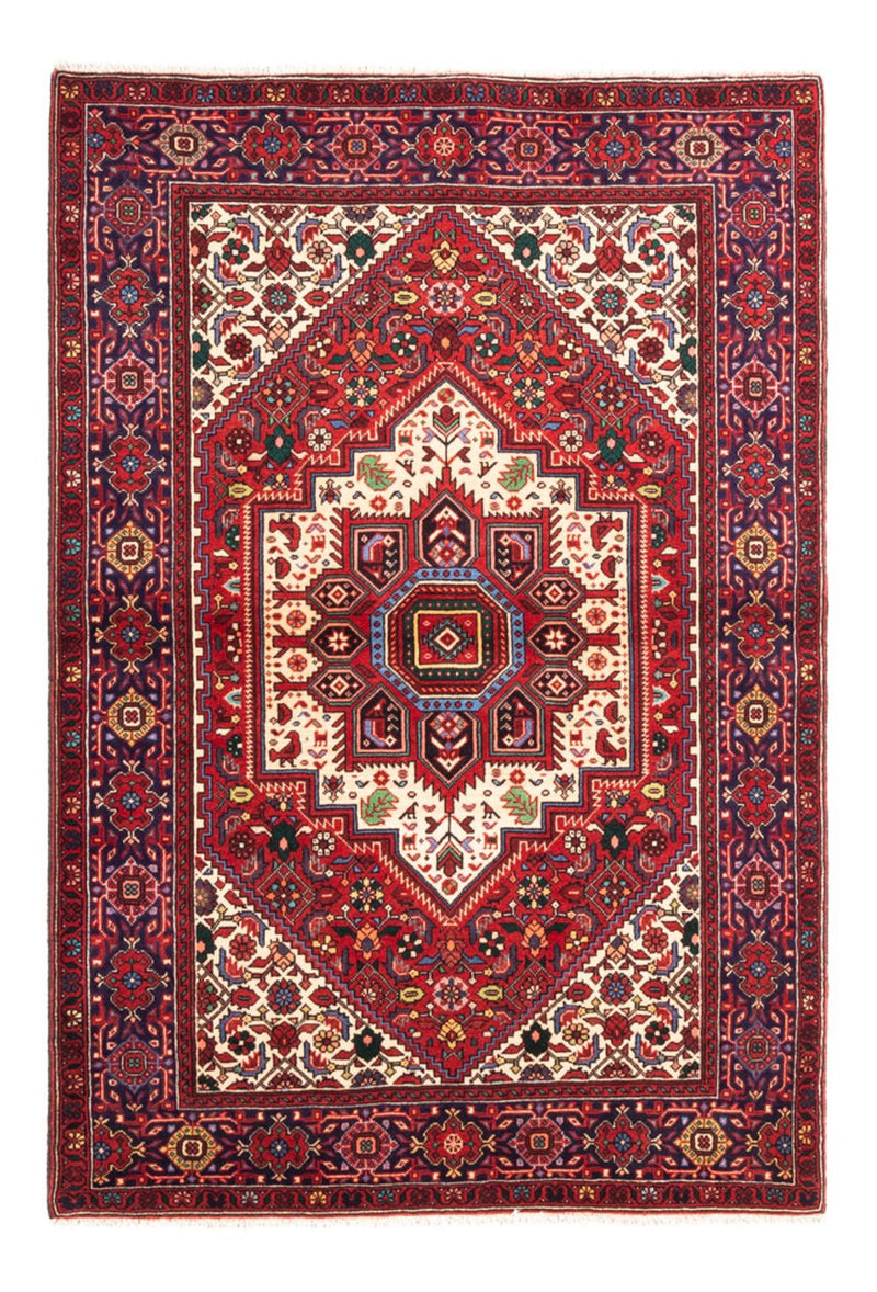 Perserteppich - Nomadic - 144 x 110 cm - rot