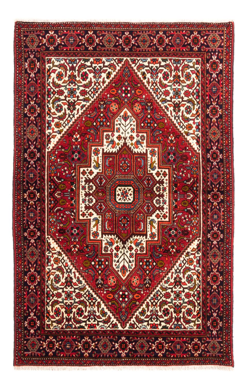 Perserteppich - Nomadic - 156 x 108 cm - rot