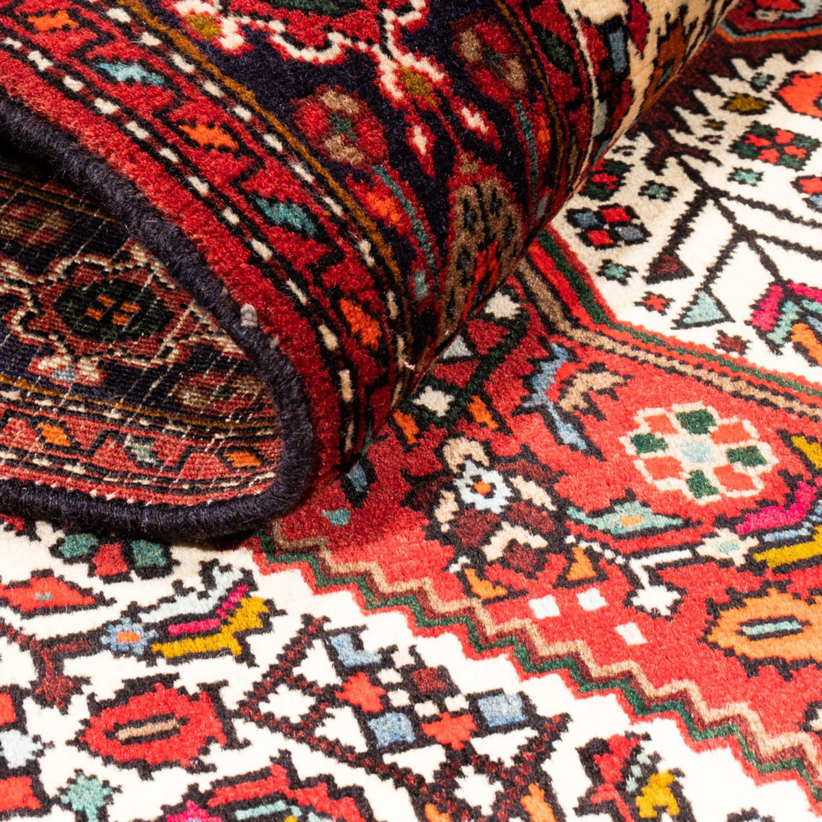 Perserteppich - Nomadic - 156 x 108 cm - rot