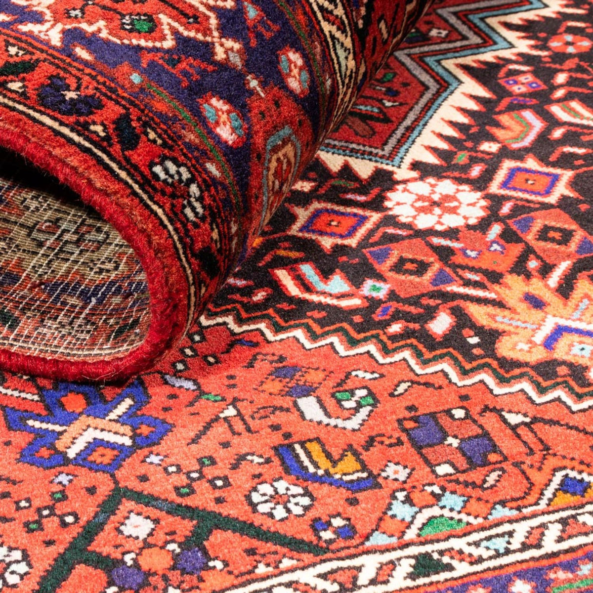 Perski dywan - Nomadyczny - 152 x 100 cm - czerwony