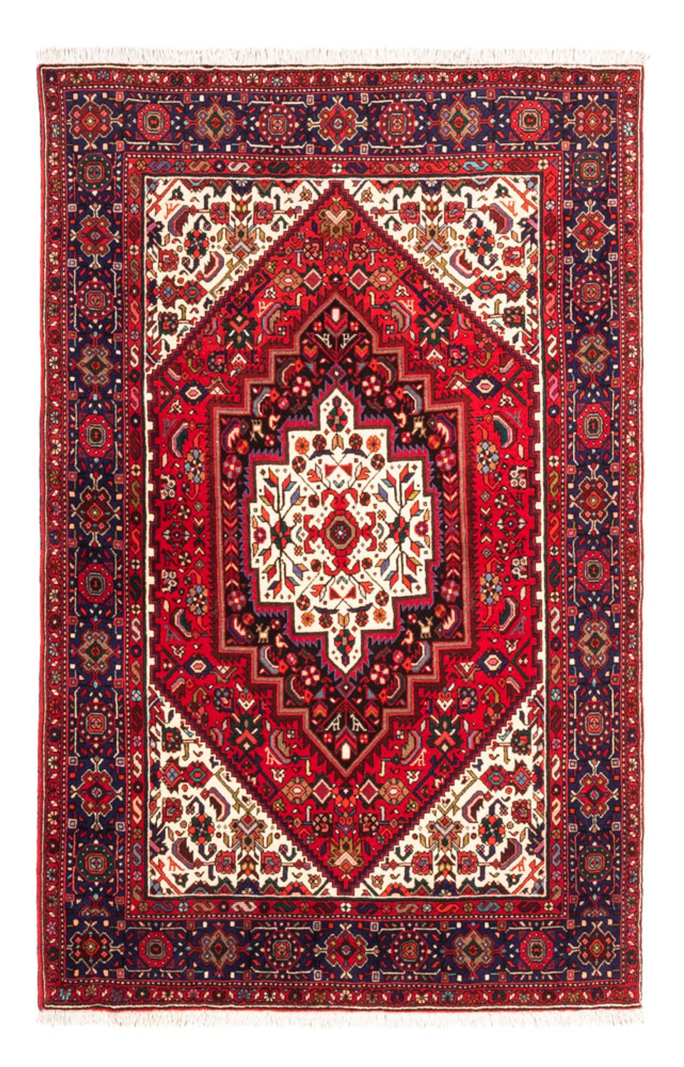 Perserteppich - Nomadic - 150 x 98 cm - rot