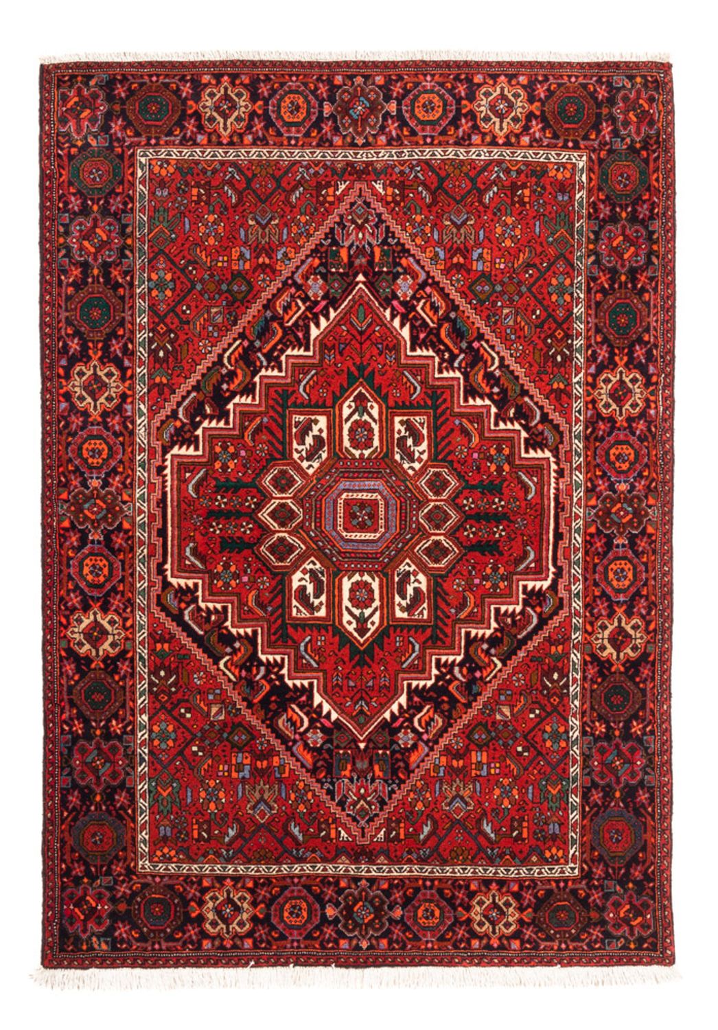 Perserteppich - Nomadic - 143 x 104 cm - rot