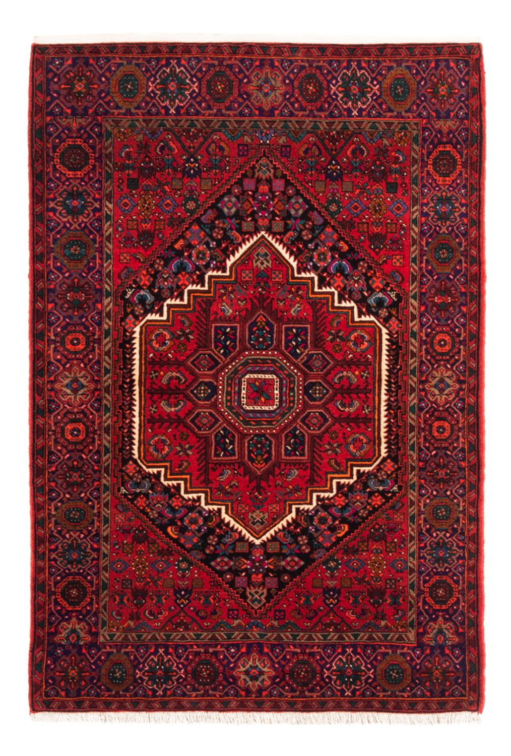 Perserteppich - Nomadic - 155 x 101 cm - rot